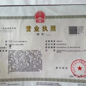 北京商贸公司营业执照